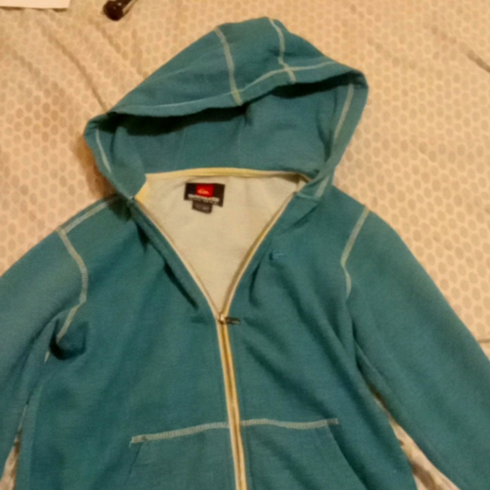 Blue zip up hoodie